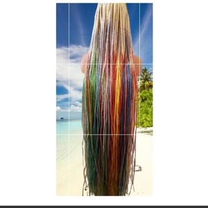 Stunning gorgeous 50inches lace wig Braided